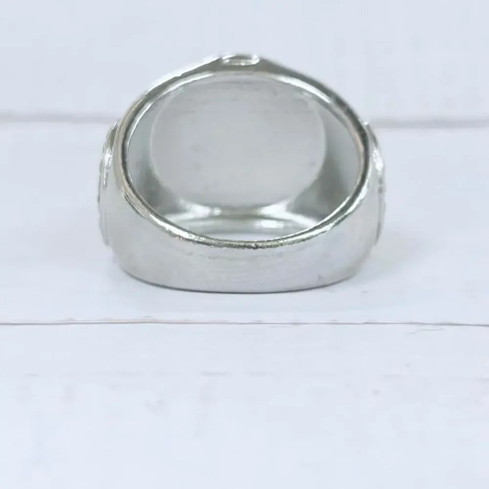 Silver  & Gold Eagle Ring Size 8.5